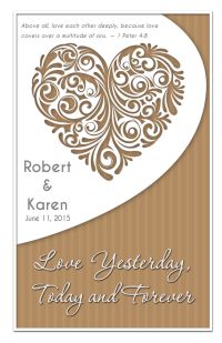 Wedding Program Cover Template 6B - Version 1